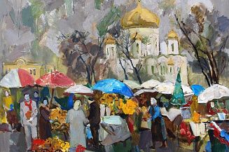 Живописные образы православных храмов представили на выставке в Ростове-на-Дону